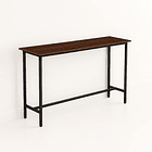 Mesa de Arrimo o Bar Alta Rustik - Madera Oscura Walnut 1