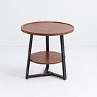 Mesa de centro trabajo y cafe - Madera Oscura Walnut 2