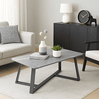 Mesa de centro marmol MDF Gris 100x50 10