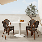 Pack de 4 Sillas Bistro Parisina Textileno - Café Oscuro 2