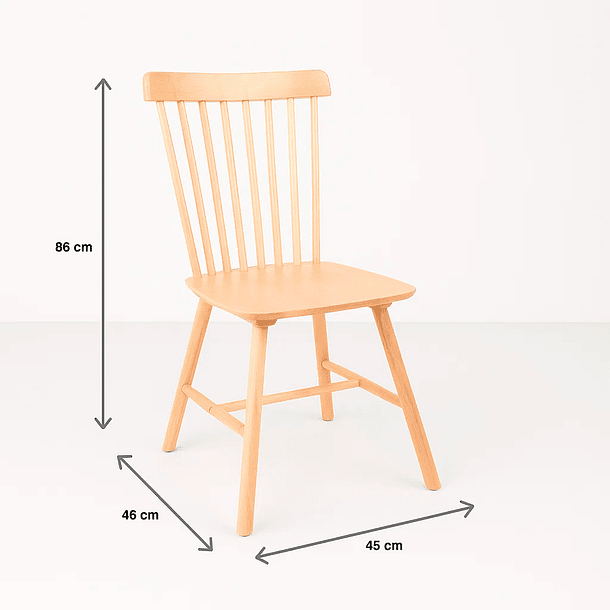 Silla Windsor Madera - Natural 4
