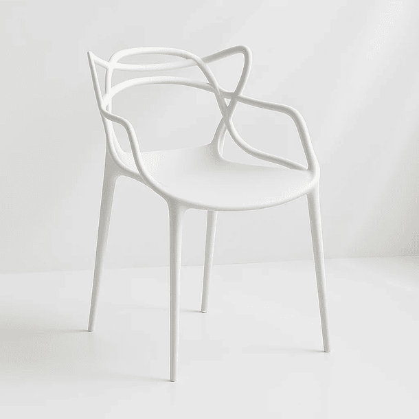 Silla de Terraza Exterior o comedor Master - Blanca 2