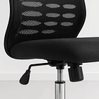 Silla oficina simply mesh negra con apoyabrazos y cabeza 13