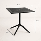 Mesa restaurant 80x80 Polipropileno Terraza Exterior 5