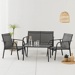 Juego de Terraza Aero 3 Sofás y 1 Mesa de Centro