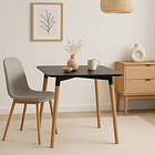 Mesa Cuadrada de Comedor Eames 80x80cm - Negra 4