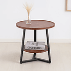 Mesa de centro trabajo y cafe - Madera Oscura Walnut 4