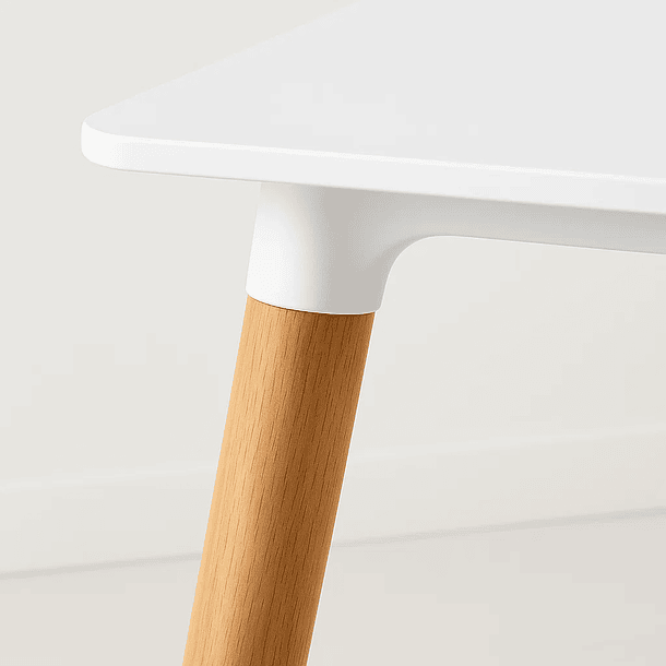 Mesa Rectangular de Comedor - Blanca 120x80 cms 8