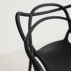 Silla de Terraza Exterior o comedor Master - Negra 6