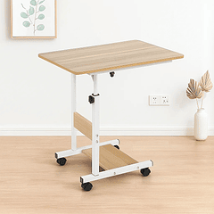 Mesa escritorio ajustable para computador roble