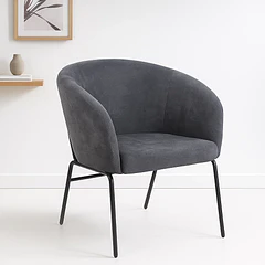 Sillón Arko de Terciopelo - Gris
