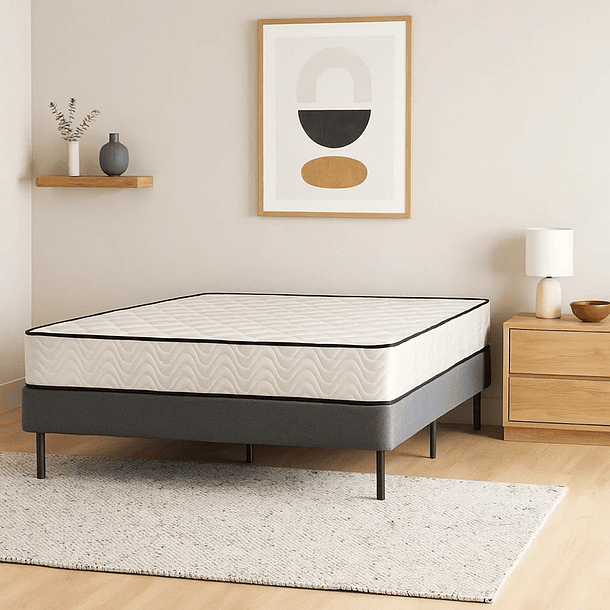 Colchón KLIK Home Primera Capa Foam y Resortes Pocket Spring 2 Plazas 4