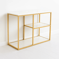 Arrimo white stone MDF marmol blanco con separadores