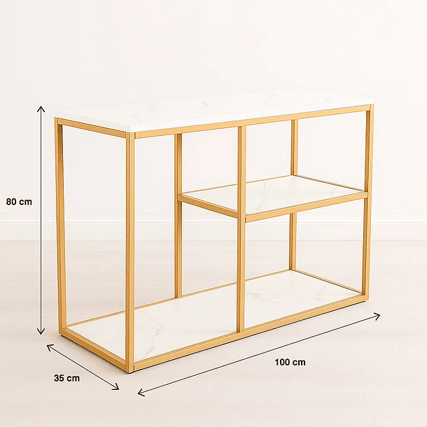 Arrimo white stone MDF marmol blanco con separadores 5