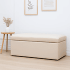 Banqueta con Almacenamiento Oculto Tapizada - Banco 2