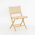 Silla Nido Plegable de Madera Rattan Natural 2
