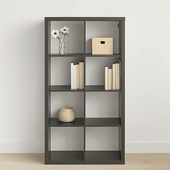 Estante Modular Zyno con 8 Compartimentos 39x76x146 - Negro