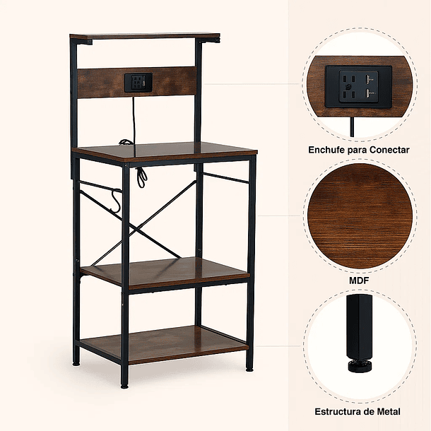 Rack Organizador Rustik Pro 5