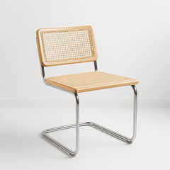 Silla Breuer Madera y Rattan - Madera