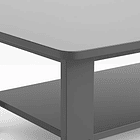 Mesa de Centro Gris 100x50 - Diseño Moderno en MDF 9