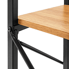 Escritorio Industrial Home Office con Repisas Oslo - Madera Clara 7