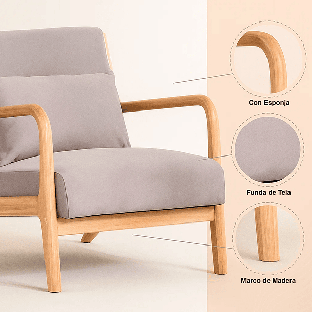 Sillón Lounge Askja - Gris 7