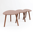 Pack de 3 mesas de centro o laterales madera 1