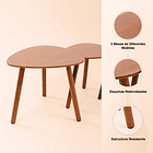 Pack de 3 mesas de centro o laterales madera 6