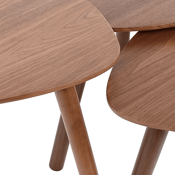 Pack de 3 mesas de centro o laterales madera 7