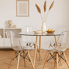 Silla Eames Acrílico Ultraresistente Transparente 4