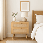 Velador Eames Mesh Doble - Madera Clara 3