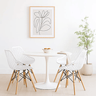 Pack de 4 Sillas Eames Enrejada Mesh - Blanca 3