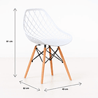 Pack de 4 Sillas Eames Enrejada Mesh - Blanca 4