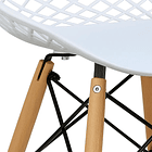 Pack de 4 Sillas Eames Enrejada Mesh - Blanca 6