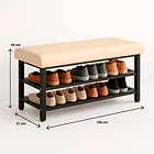 Zapatero con Asiento Confort - Blanco 5