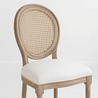 Pack de 2 Sillas de Comedor Madera Acolchada Luis XV 6