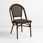 Silla Bistro Parisina Textileno - Café Oscuro 1