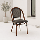 Silla Bistro Parisina Textileno - Café Oscuro 4