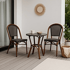 Silla Bistro Parisina Textileno - Café Oscuro 5