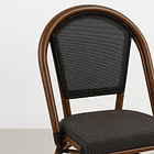 Silla Bistro Parisina Textileno - Café Oscuro 11