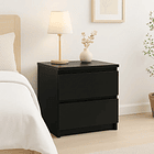 Pack de 2 Veladores Cajon Doble Minimal Oscuro 2