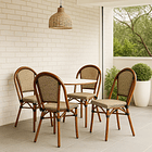 Pack de 4 Sillas Bistro Parisina Textileno - Beige 3