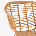 Butaca con Apoyabrazos de Terraza Rattan Grecia Color Madera 12