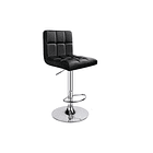 Taburete Ajustable Completo con Respaldo - Negro 2