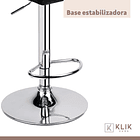 Taburete Ajustable Completo con Respaldo - Negro 13