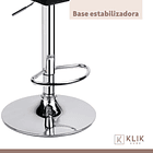 Taburete Ajustable Completo con Respaldo - Negro 14