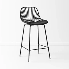 Taburete Piso Bar Tropea Alto - Negro