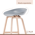 Taburete Nordic - Gris 14