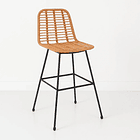 Taburete Alto de Terraza Rattan Grecia Color Madera 1