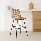 Taburete Alto de Terraza Rattan Grecia Color Madera 3